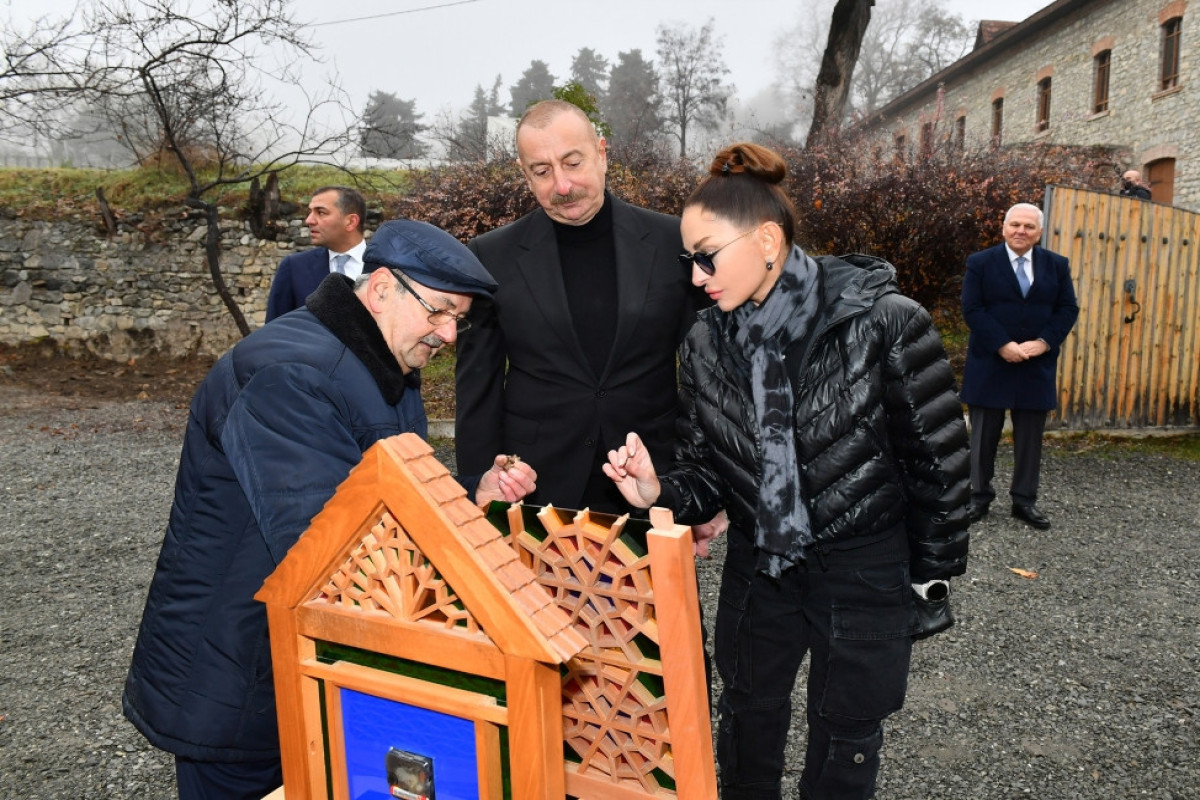 President Ilham Aliyev viewed repair and restoration work carried out in territory of “Yukhari Bash” National Historical-Architectural Reserve, Shaki-UPDATED 