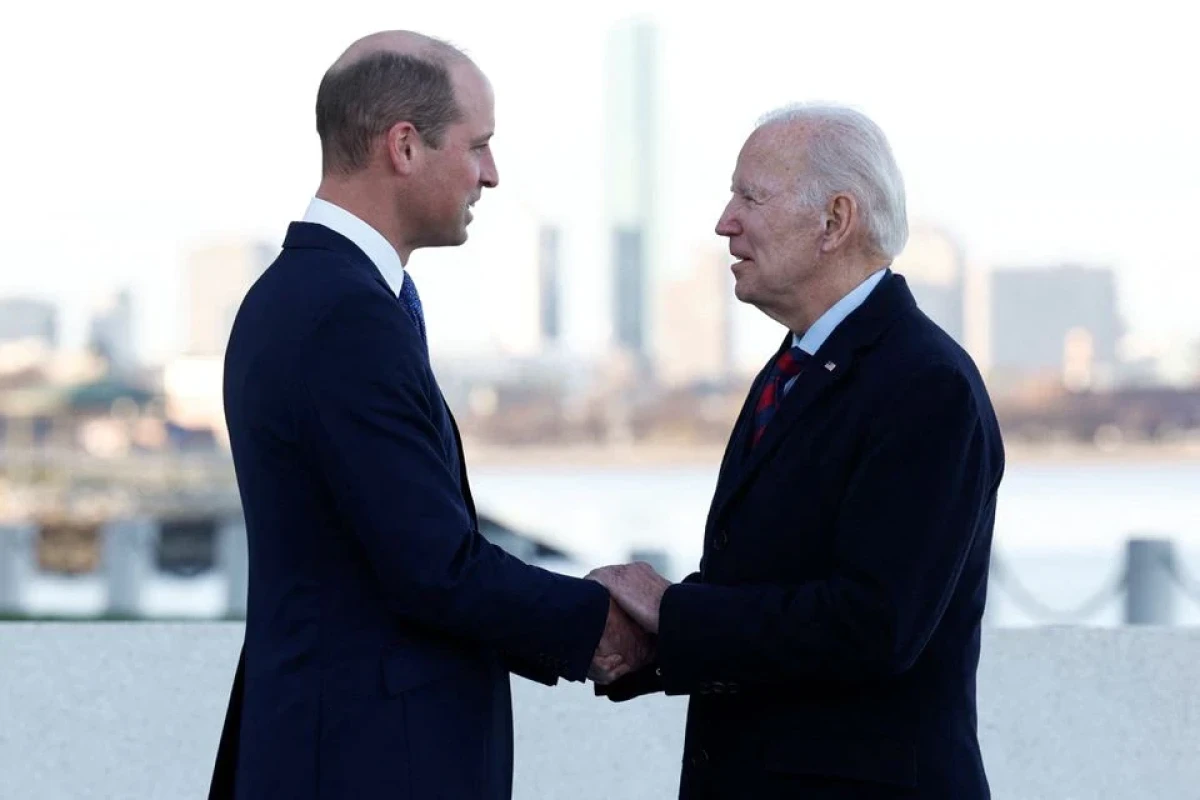 Prince William meets U.S. President Biden at Boston