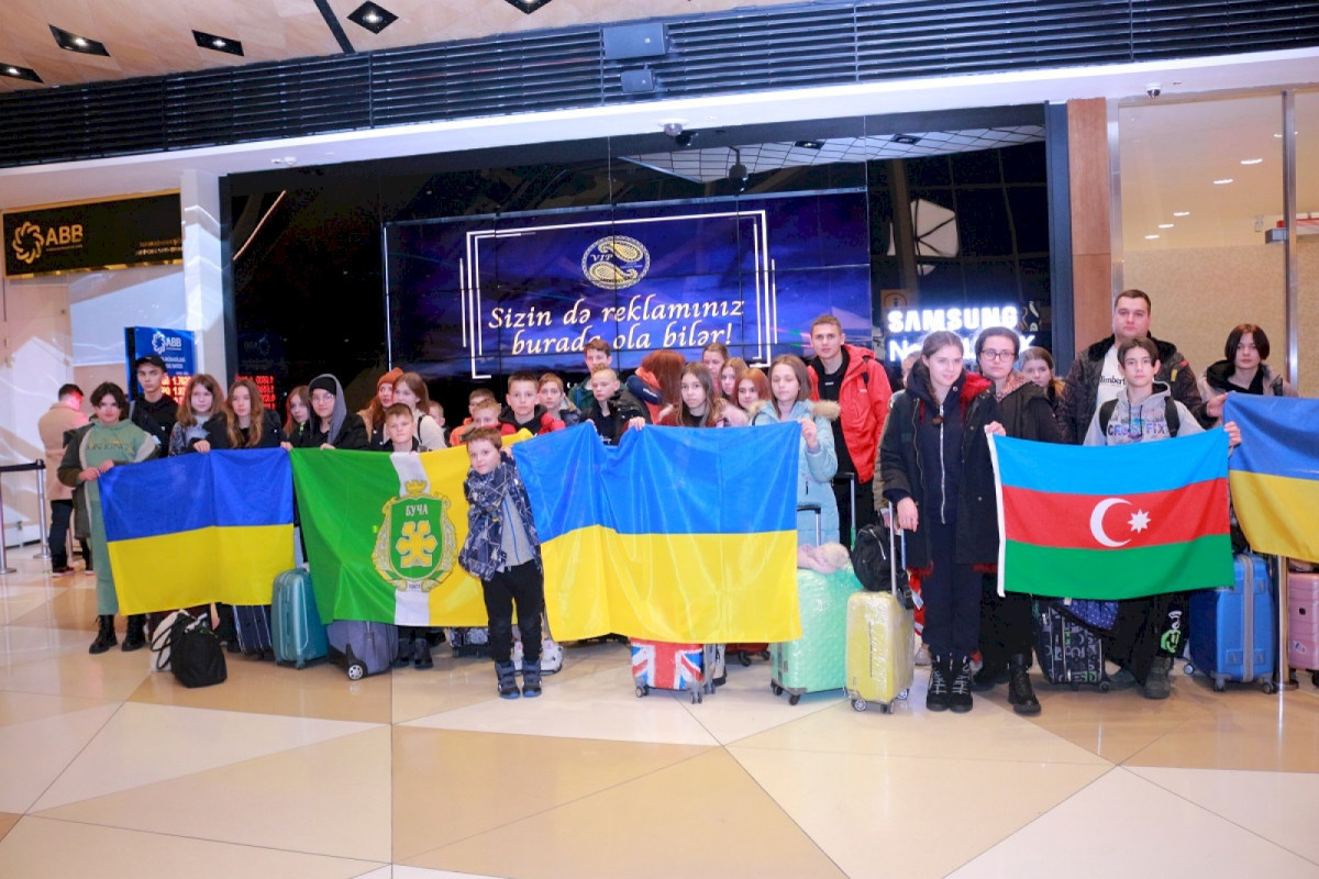 A group of children and youth brought to Azerbaijan from Ukraine-PHOTO 
