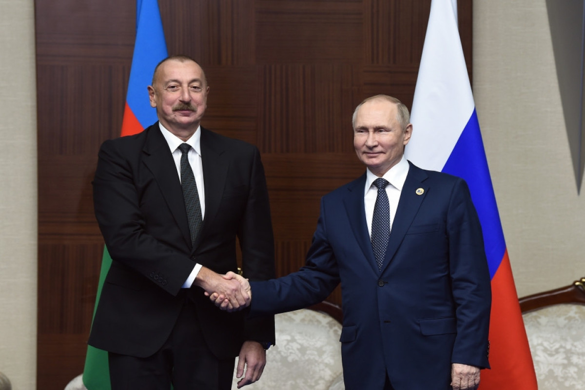 Президент Ильхам Алиев, Владимир Путин