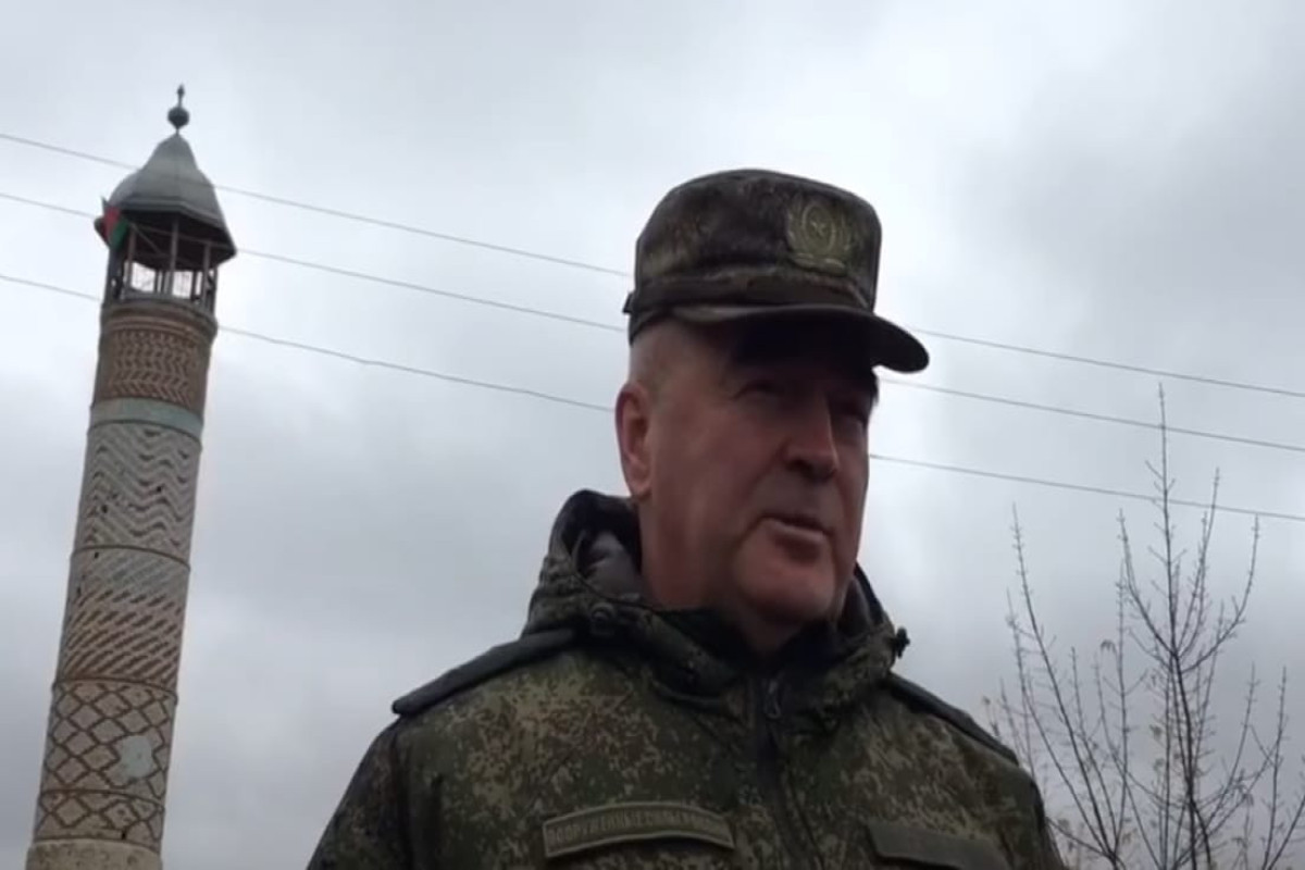  Major General Andrey Volkov, commander of the Russian peacekeeping forces temporarily stationed in Azerbaijan