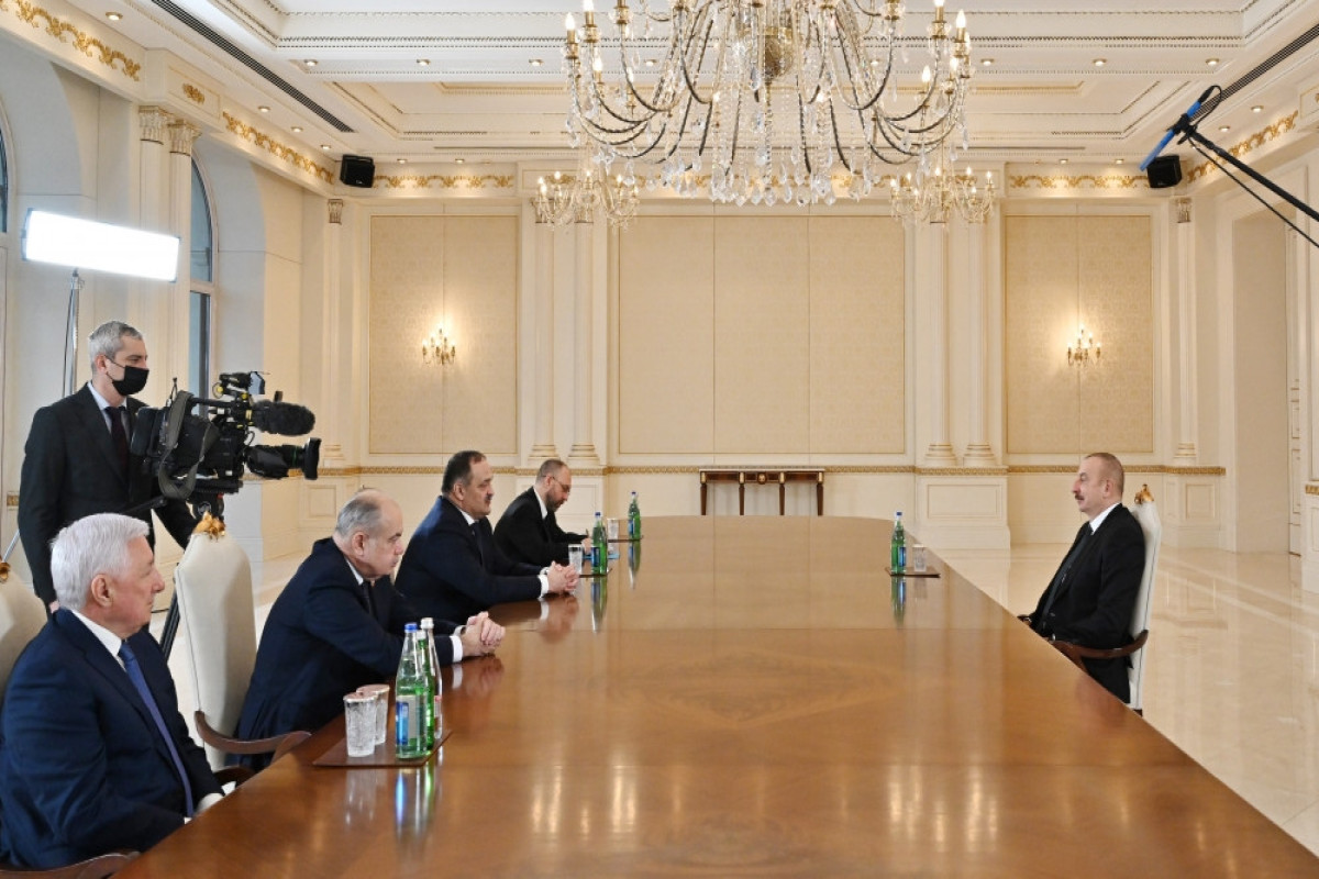 President Ilham Aliyev received head of the Republic of Dagestan of the Russian Federation-<span class="red_color">UPDATED