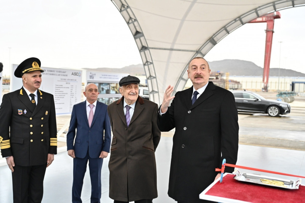 Khoshbakht Yusifzade, Azerbaijani Academician and Ilham Aliyev, President of Azerbaijan