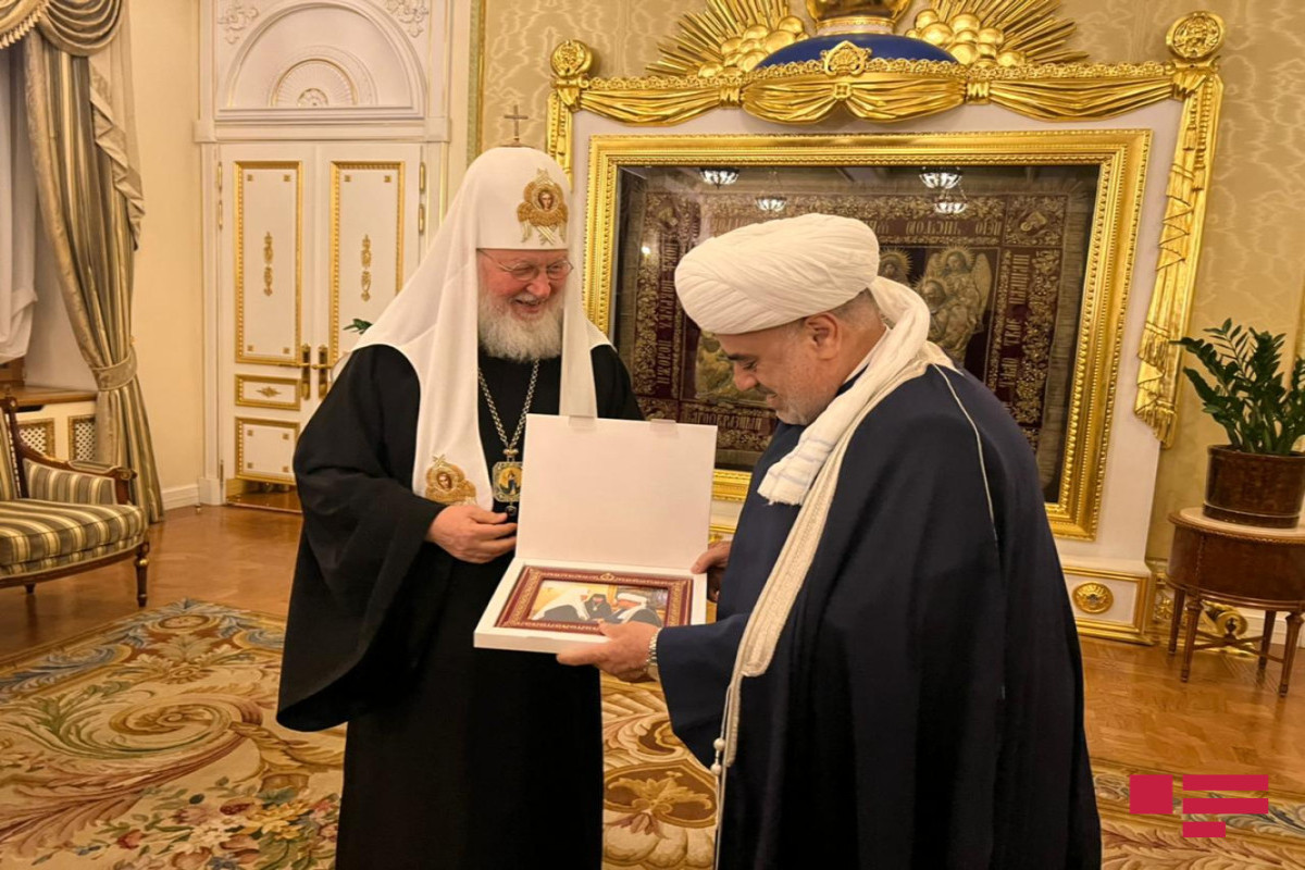 Moskvada Allahşükür Paşazadə ilə Patriarx Kirill arasında görüş keçirilib - FOTO 