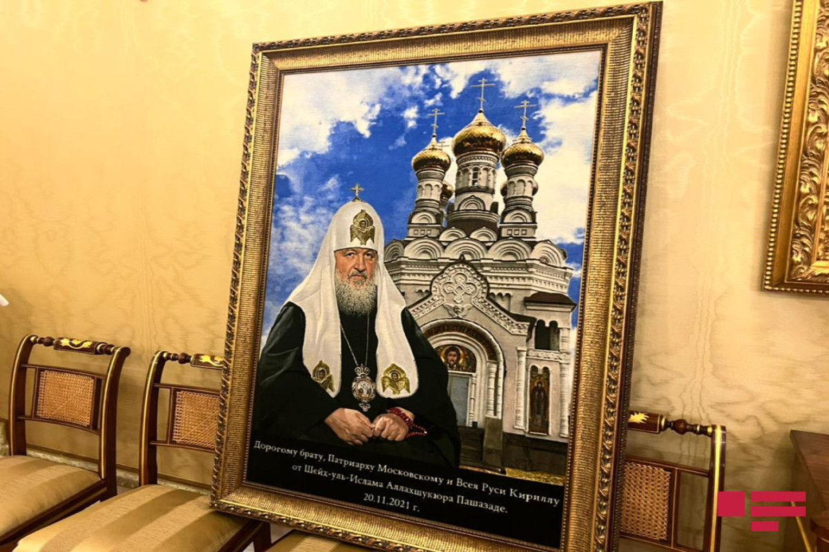Allahshukur Pashazadeh, Patriarch Kirill met in Moscow-PHOTO 