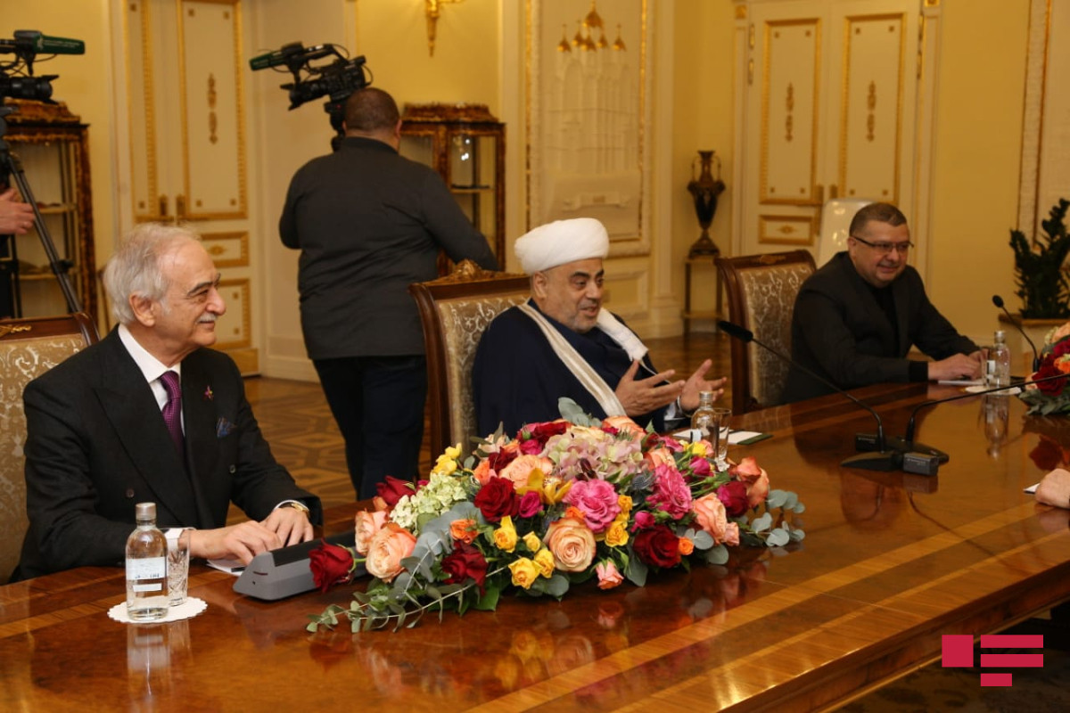 Allahshukur Pashazadeh, Patriarch Kirill met in Moscow-PHOTO 