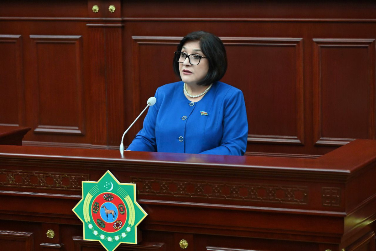 Председатель Милли Меджлиса выступила в Парламенте Туркменистана-ФОТО 