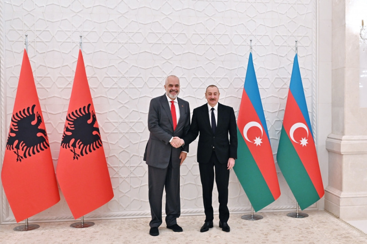 Prime Minister of the Republic of Albania  Edi Rama, President of the Republic of Azerbaijan Ilham Aliyev