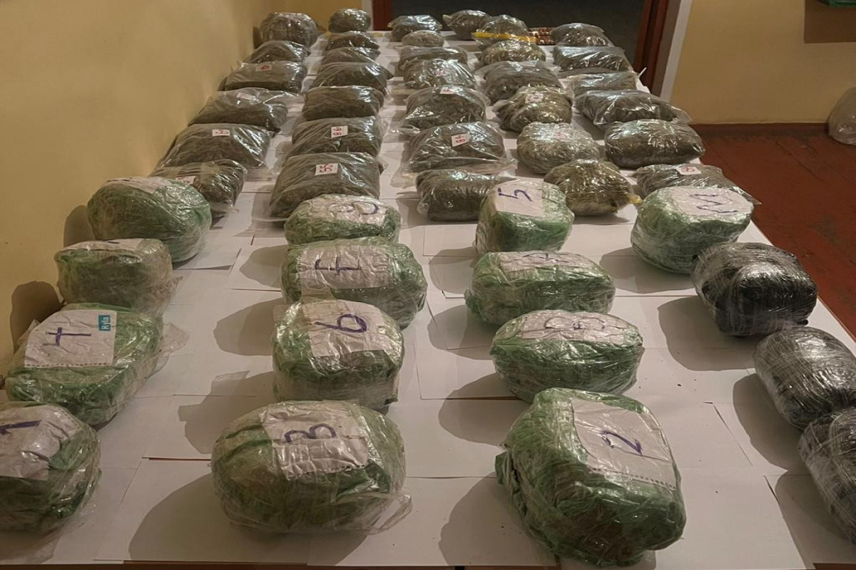 Пресечен ввоз 39 кг наркотиков из Ирана в Азербайджан-ФОТО 