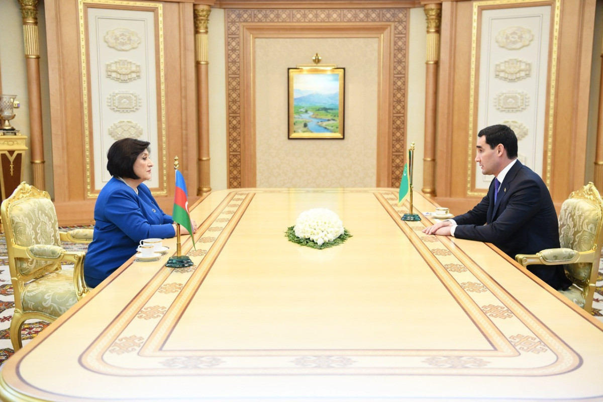 Сахиба Гафарова встретилась с Президентом Туркменистана