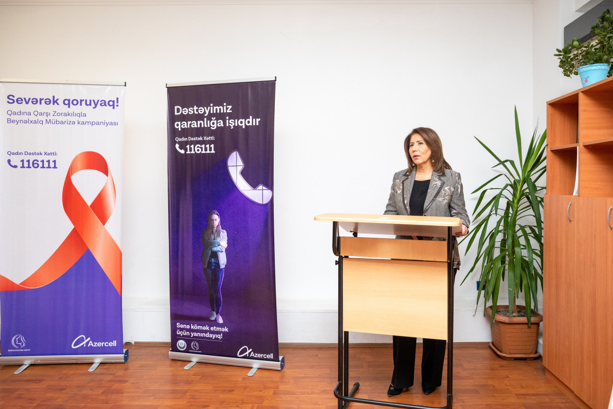 Official presentation of Azercell-supported "Women's Hotline" held in the days of activism against gender-based violence-PHOTO 