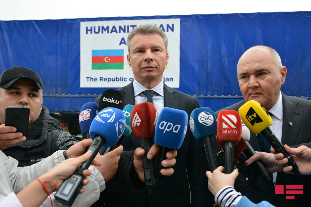 Ukrayna səfiri: Humanitar yardımlar üçün Azərbaycan rəhbərliyinə və xalqına çox minnətdarıq