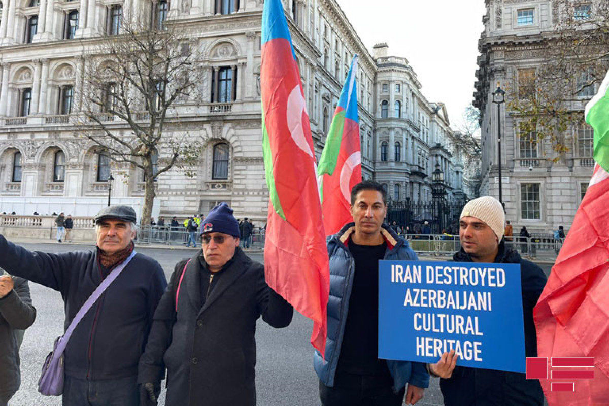 Londonda Cənubi azərbaycanlılara dəstək aksiyası