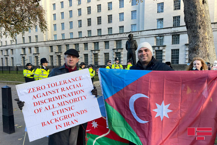 Londonda Cənubi azərbaycanlılara dəstək aksiyası