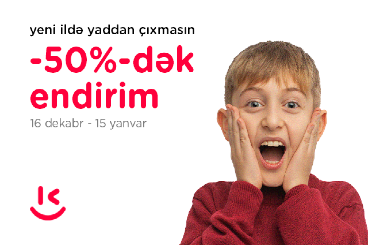 “Kontakt”dan yadda qalan Yeni il kampaniyası - 50%-DƏK ENDİRİM 