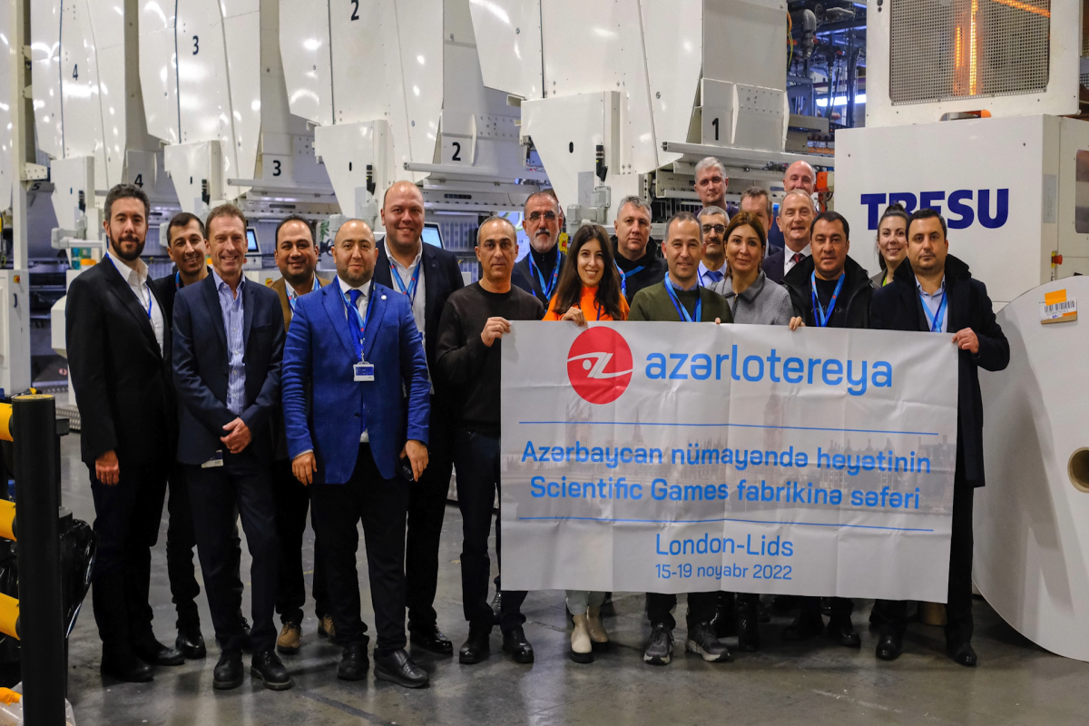 Media representatives at the factory where "Poz-Qazan" tickets are printed in England-PHOTO -VIDEO 