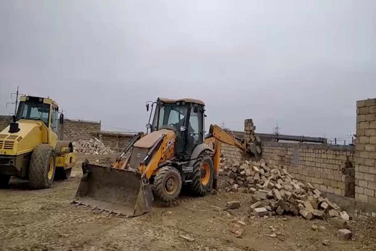 FHN Abşeronda qanunsuz tikintilərin qarşısını alıb - VİDEO  - VİDEO 