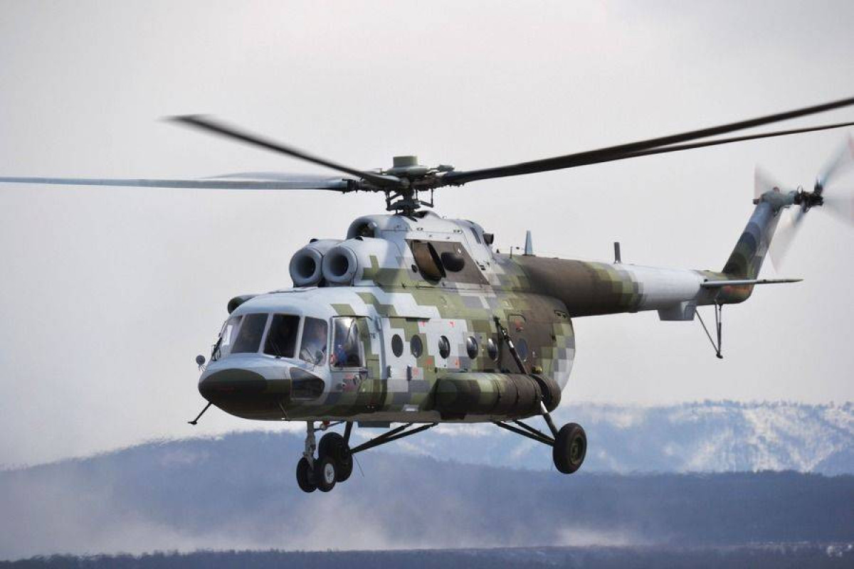 Rusiyada helikopter yanıb, 1 nəfər yaralanıb