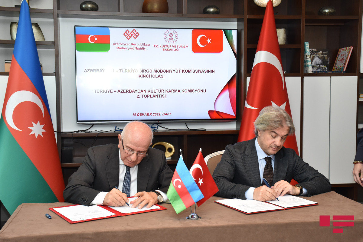 Azərbaycan və Türkiyə Mədəniyyət nazirlikləri arasında protokol imzalanıb