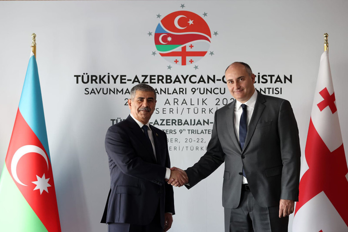 Zakir Həsənov Gürcüstanın müdafiə naziri ilə görüşüb - FOTO 