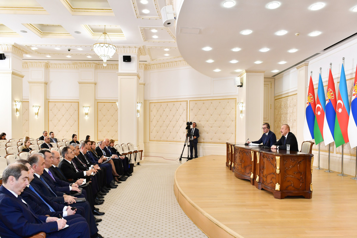 Prezident: Azərbaycanla Serbiyanın nəqliyyat-logistika sahəsində böyük potensialı var