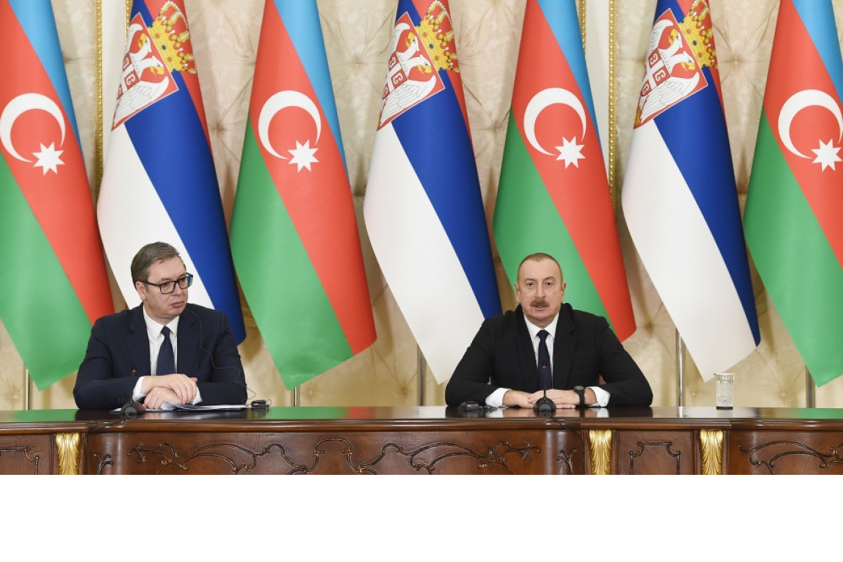Azərbaycan və Serbiya prezidentləri mətbuata bəyanatlarla çıxış ediblər - YENİLƏNİB-1 
