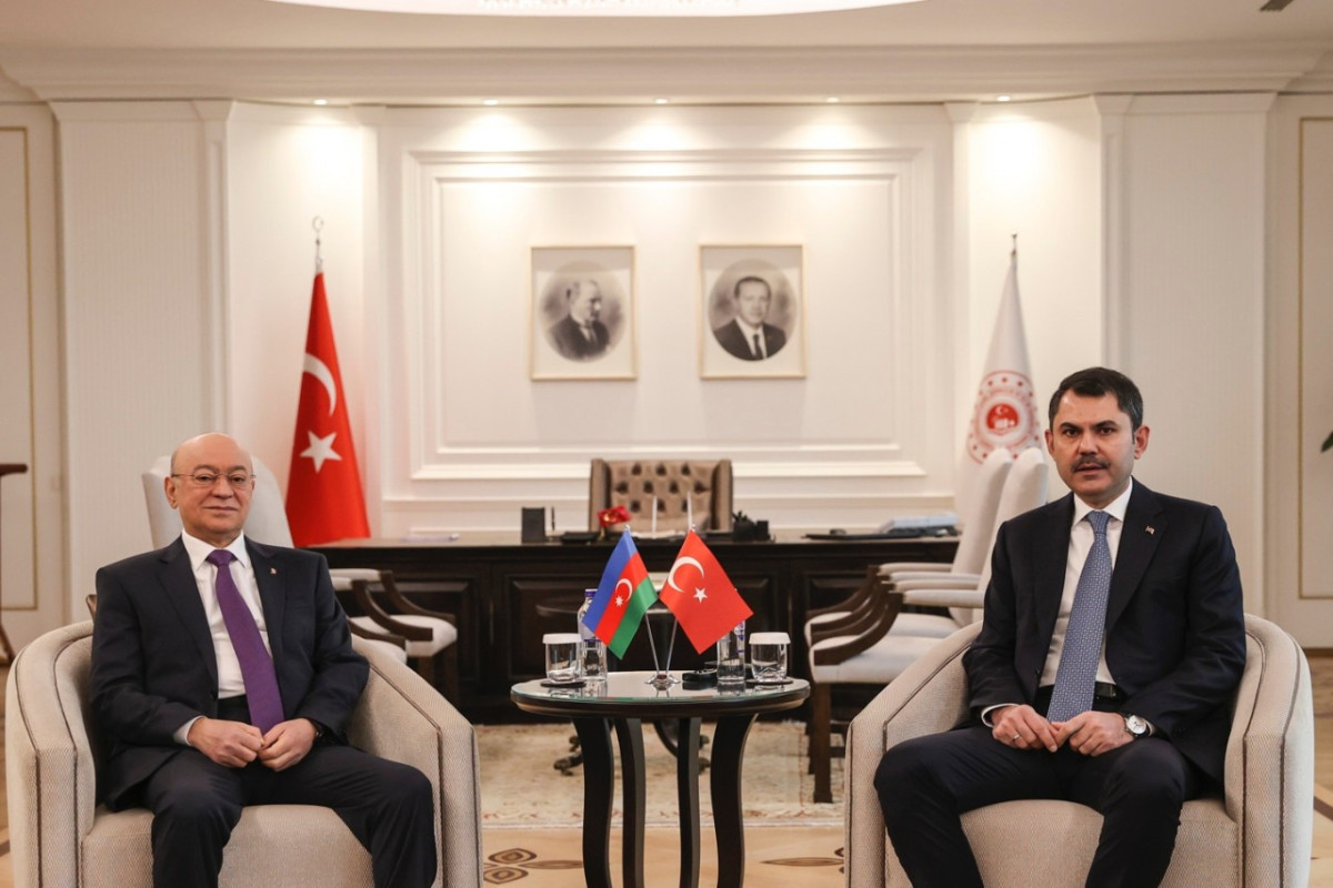 Kəmaləddin Heydərov Türkiyənin ətraf mühit, şəhərsalma və iqlim dəyişikliyi naziri ilə görüşüb