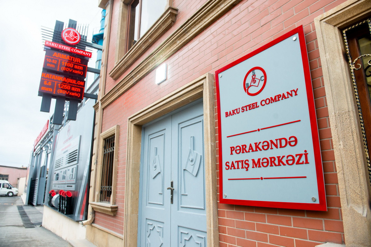 “Baku Steel Company” QSC-nin ilk rəsmi pərakəndə satış mərkəzi açılıb