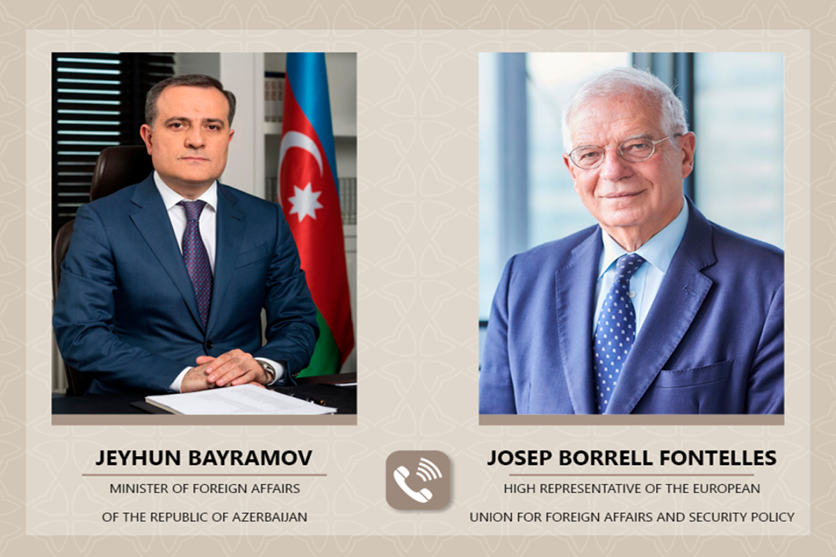 Ceyhun Bayramov Borellə Aİ-nin Ermənistandakı missiyası və Laçın yolundakı vəziyyəti müzakirə edib