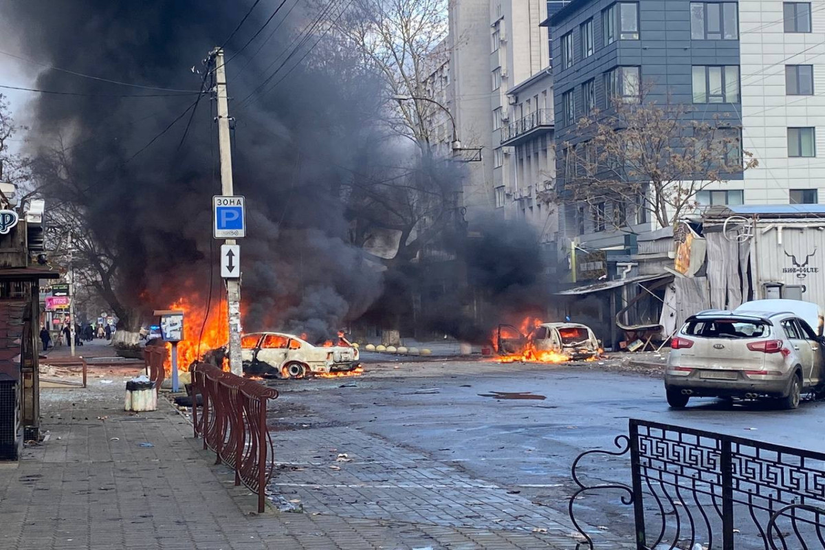 Rusiyanın zərbələri nəticəsində Xersonda 10 nəfər ölüb, 58-i yaralanıb - YENİLƏNİB 1   - FOTO 