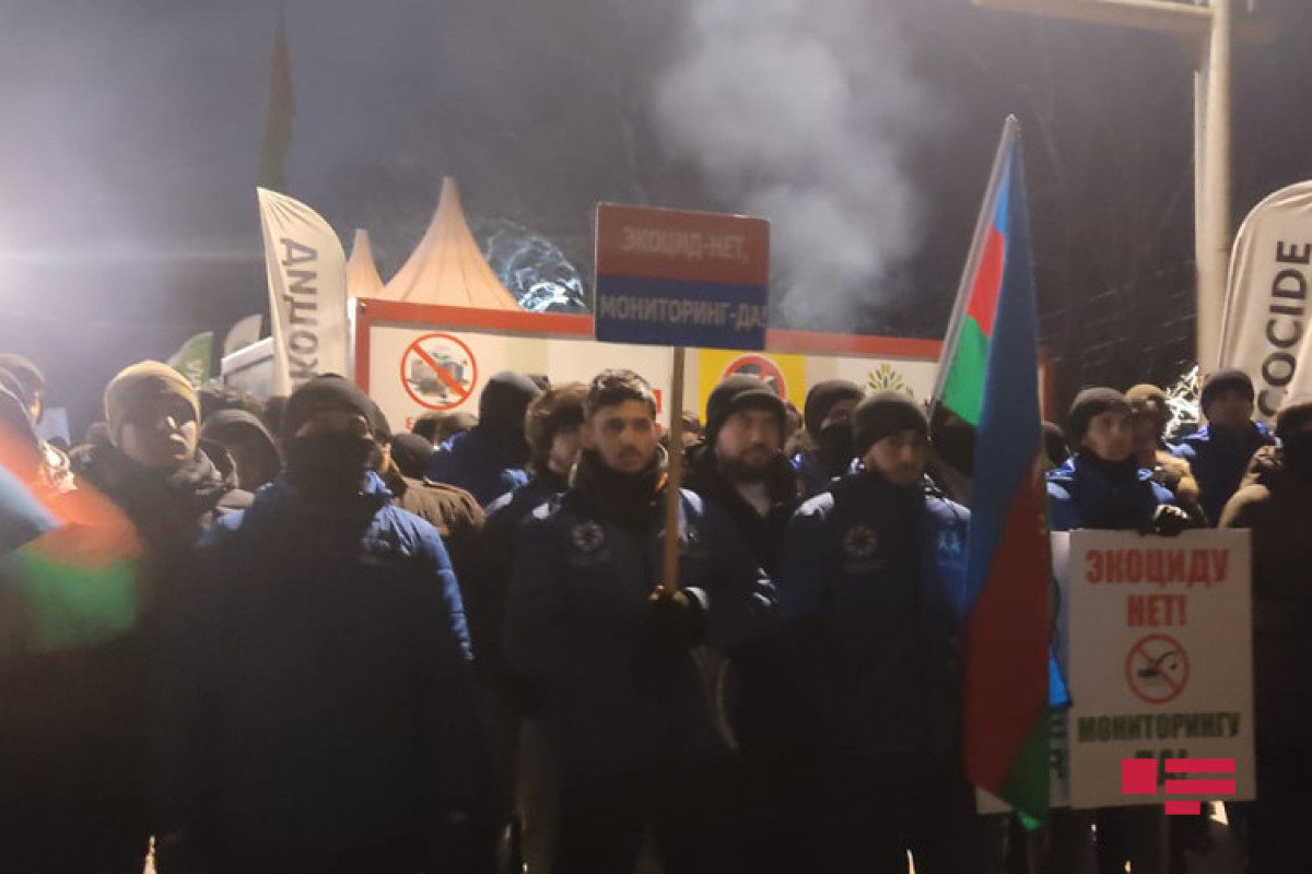 Laçın yolundakı aksiya iştirakçıları bu gecə də aksiyanı davam etdirəcəklər - FOTO  - VİDEO 