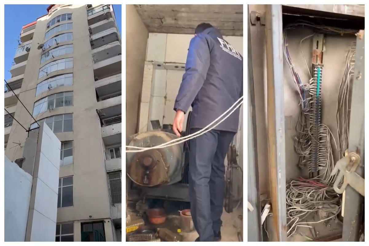FHN təhlükəsizlik tələblərinə cavab verməyən liftin fəaliyyətini dayandırıb  - VİDEO 