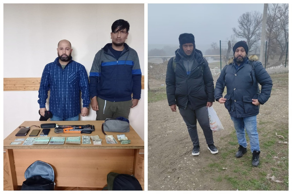 Dövlət sərhədini pozmağa cəhd edən 2 Pakistan vətəndaşı saxlanılıb - FOTO  - VİDEO 
