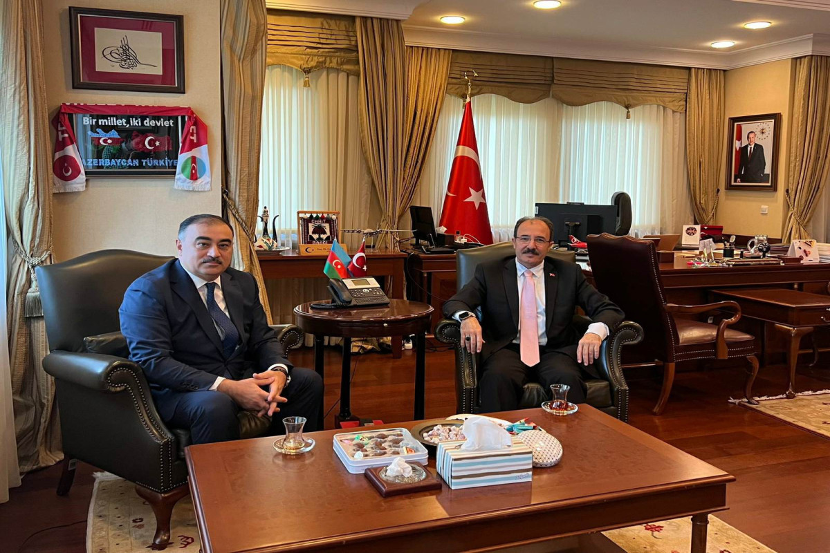 Azerbaijani ambassador in Turkiye Rashad Mammadov,  Turkish ambassador in Azerbaijan Jahid Bagci