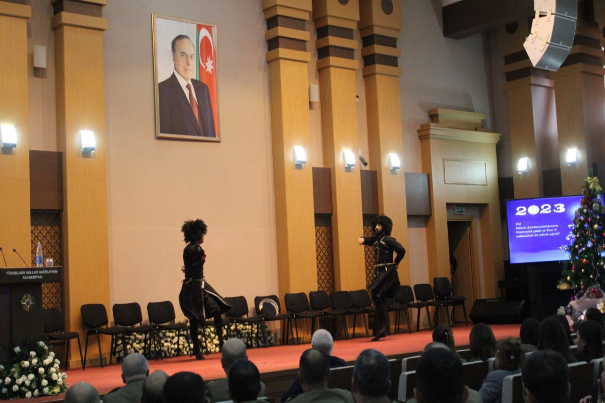 FHN Akademiyasında Həmrəylik Günü və Yeni İl münasibətilə tədbir keçirilib - FOTO 