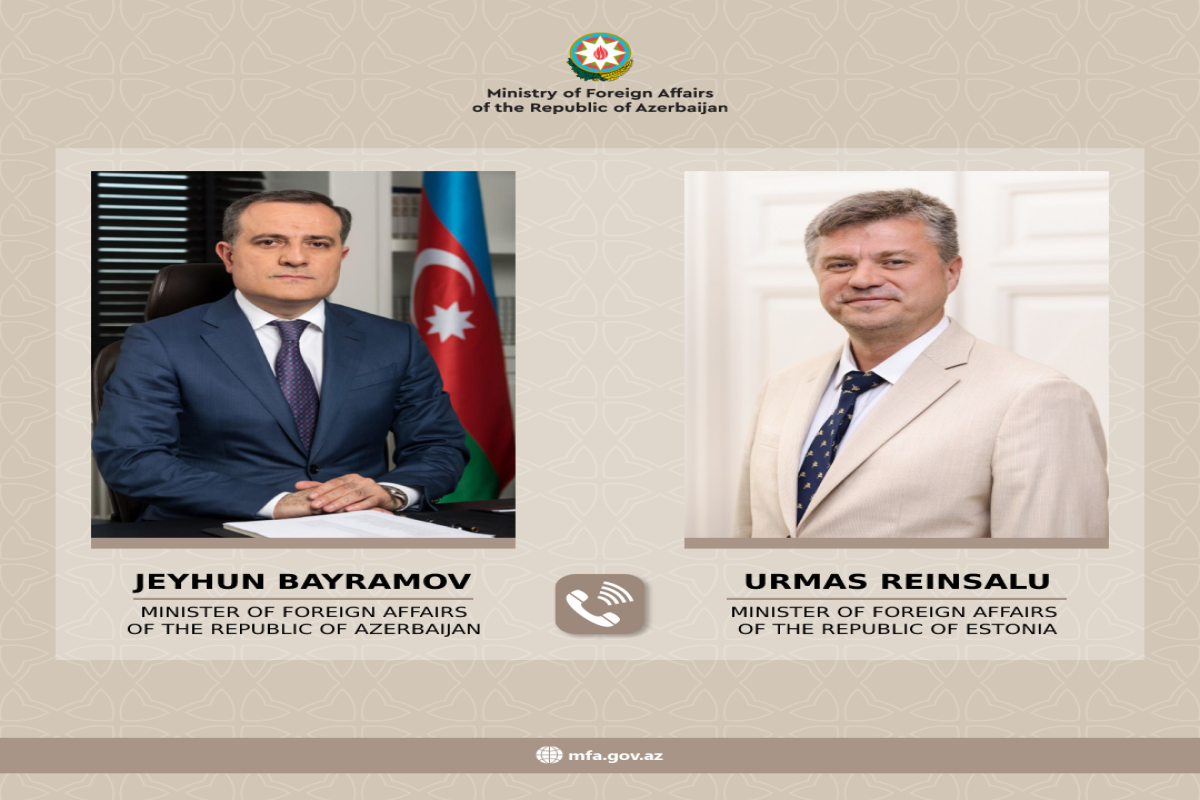 Ceyhun Bayramov estoniyalı həmkarını Laçın yolundakı aksiya barədə məlumatlandırıb