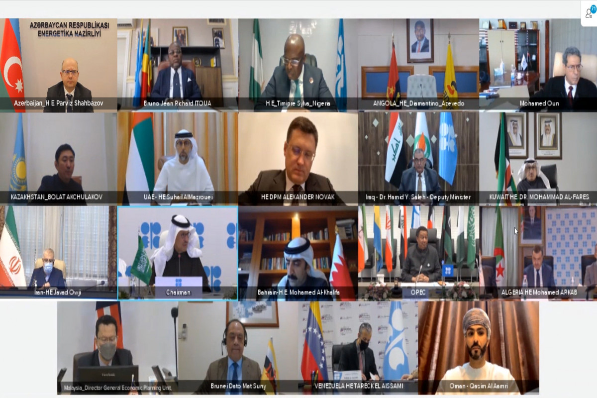 Azərbaycan "OPEC+" üzrə hasilatın artırılması ilə bağlı qərarı dəstəkləyib