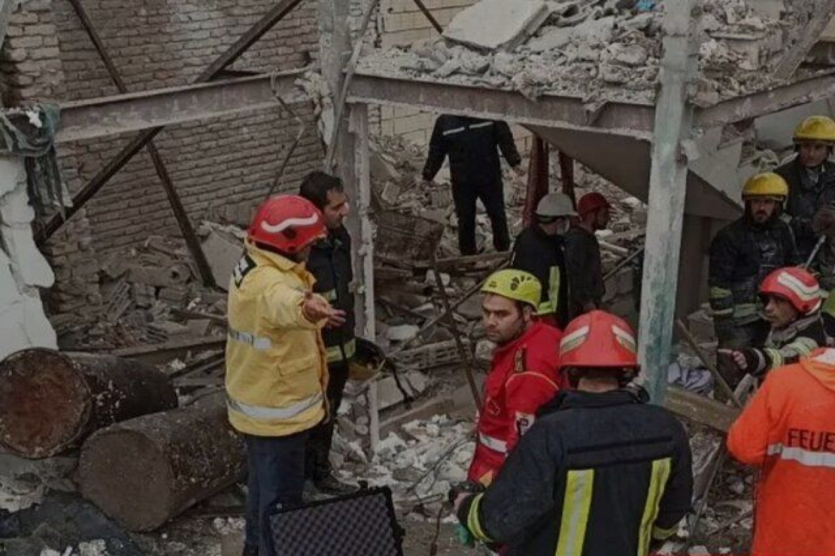 Təbrizdə qaz partlayışı 3 evin dağılmasına səbəb olub