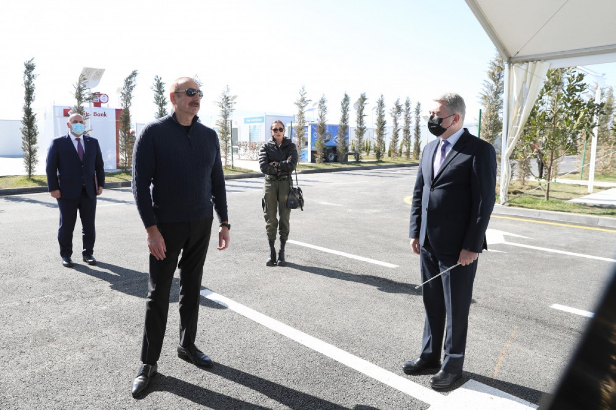 Prezident: "Ağdam Sənaye Parkında ilk müəssisələrin təməlinin qoyulması çox önəmli hadisədir"