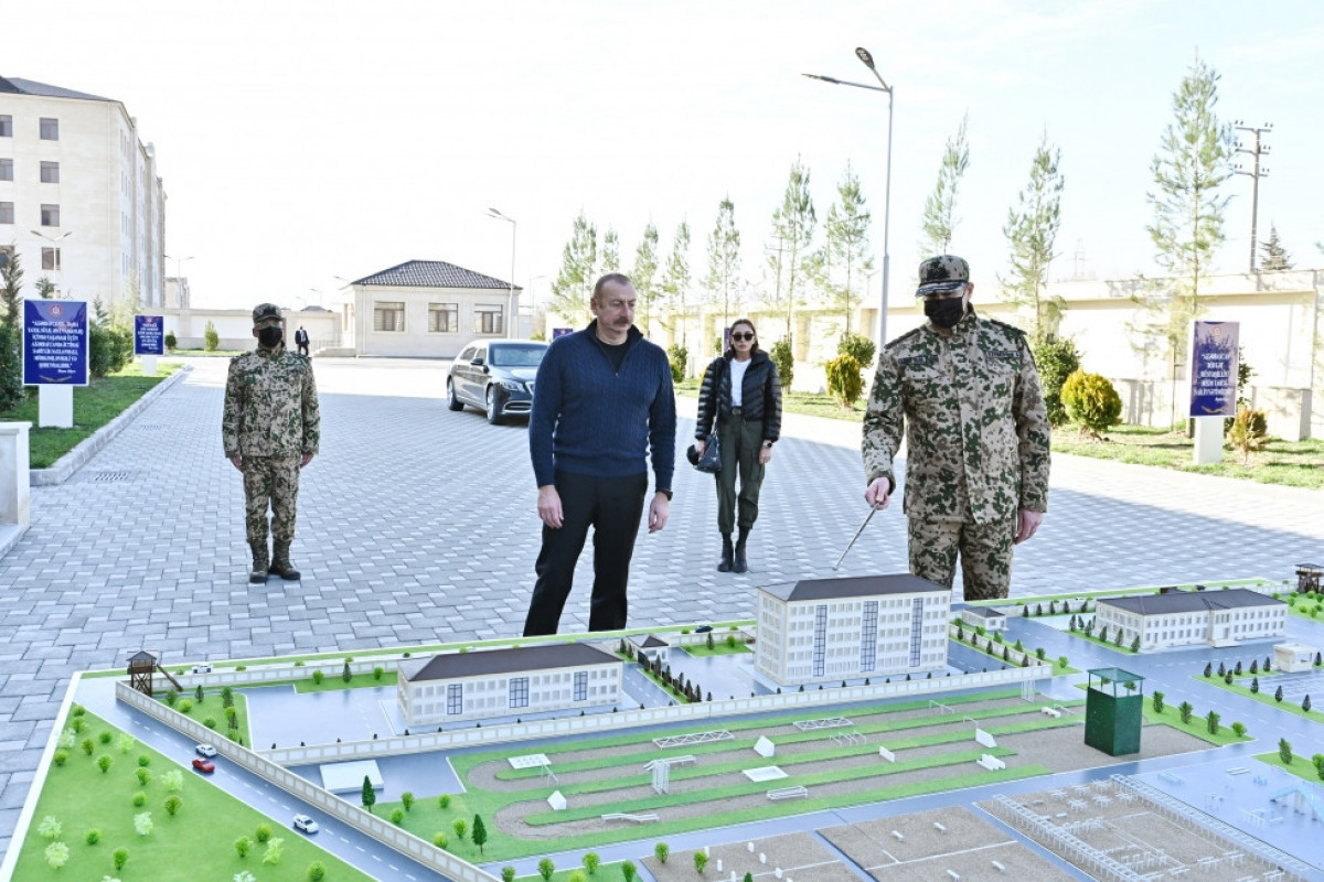 Daxili Qoşunların Ağcabədidə yeni inşa edilən hərbi şəhərciyinin açılışı olub