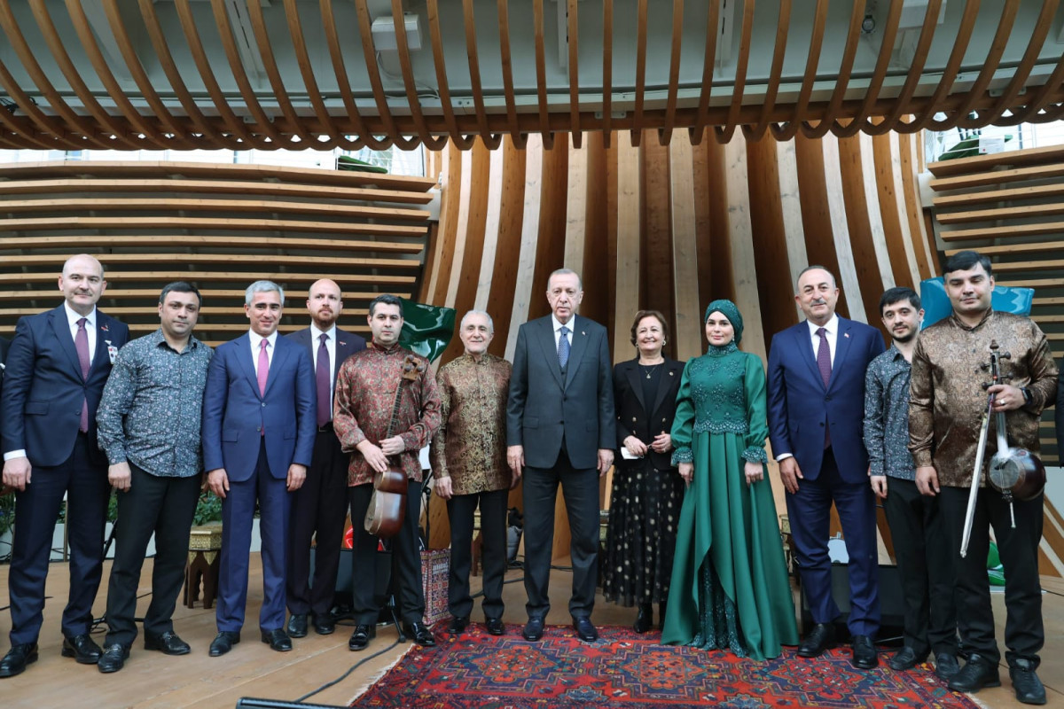 Ərdoğan "Expo-2020 Dubai"də Azərbaycan pavilyonunu ziyarət edib - FOTO 