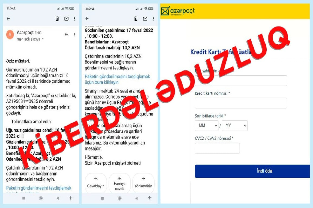 "Azərpoçt" adından saxta məktublar göndərilir