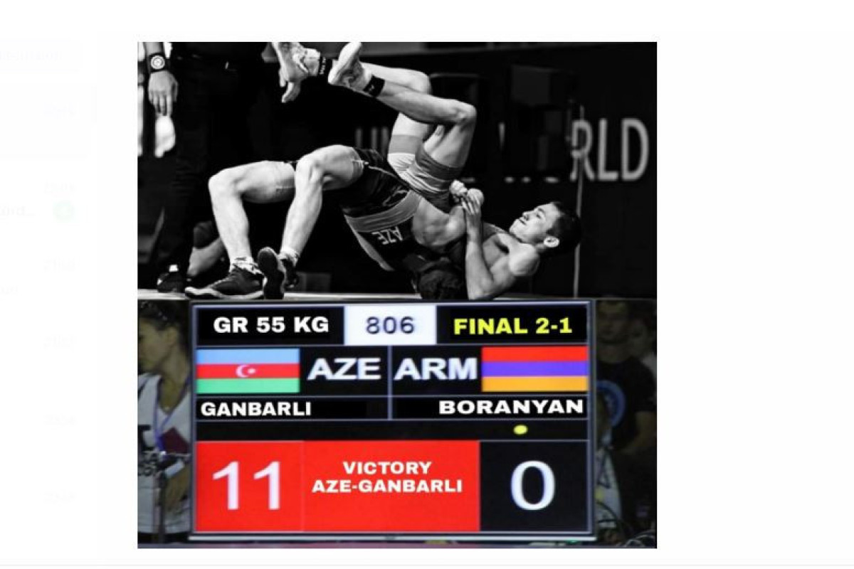 Azerbaijani student defeated the Armenian athlete with the score 11:0