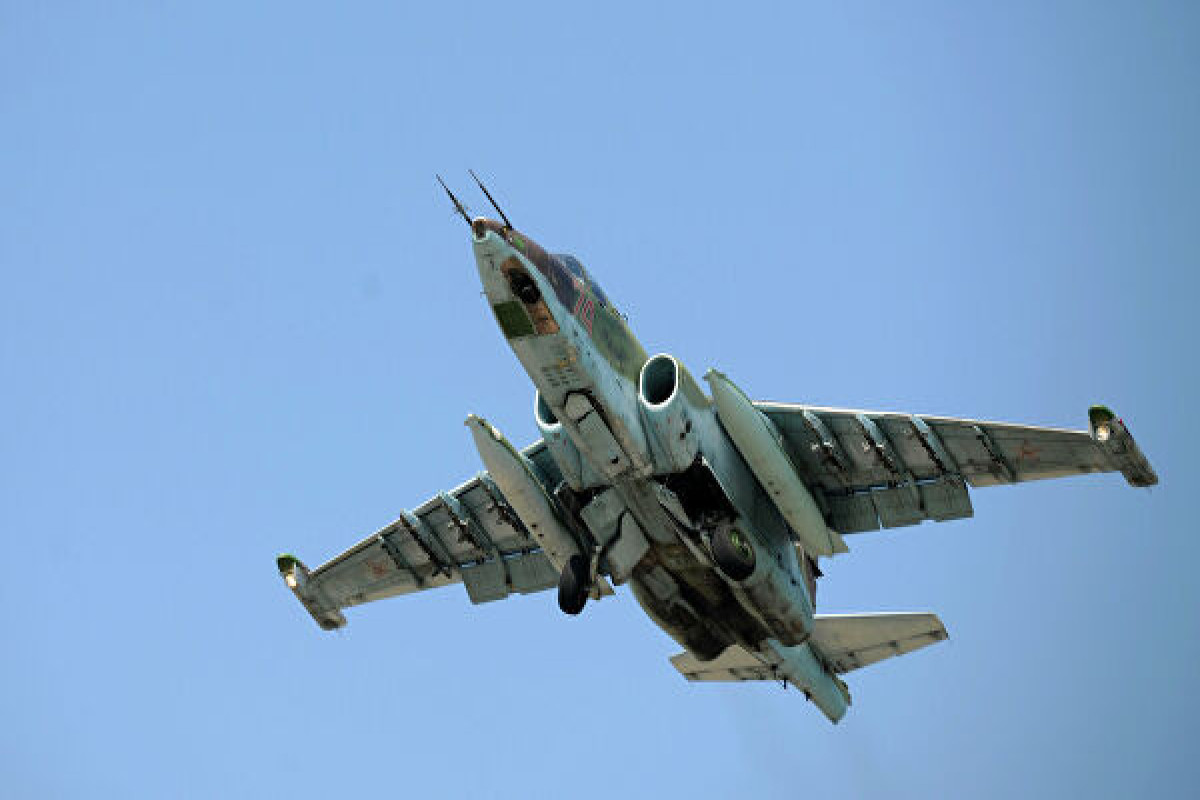 Rusiya Su-25 hərbi təyyarəsinin qəzaya uğradığını bildirib