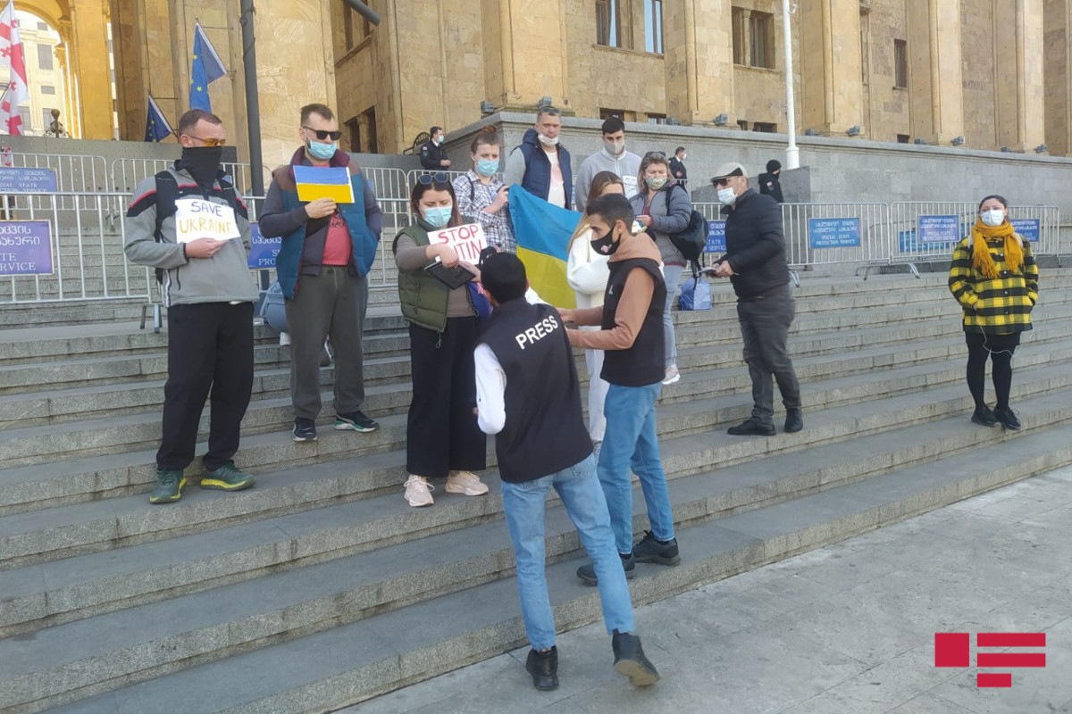 Tbilisidə Xocalı soyqırımının ildönümü ilə bağlı aksiya keçirilib - FOTO 