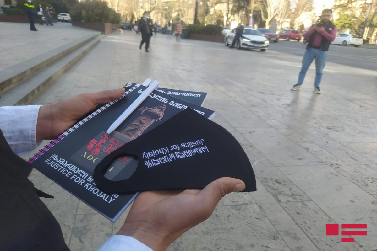 В Тбилиси состоялась акция, посвященная очередной годовщине Ходжалинского геноцида