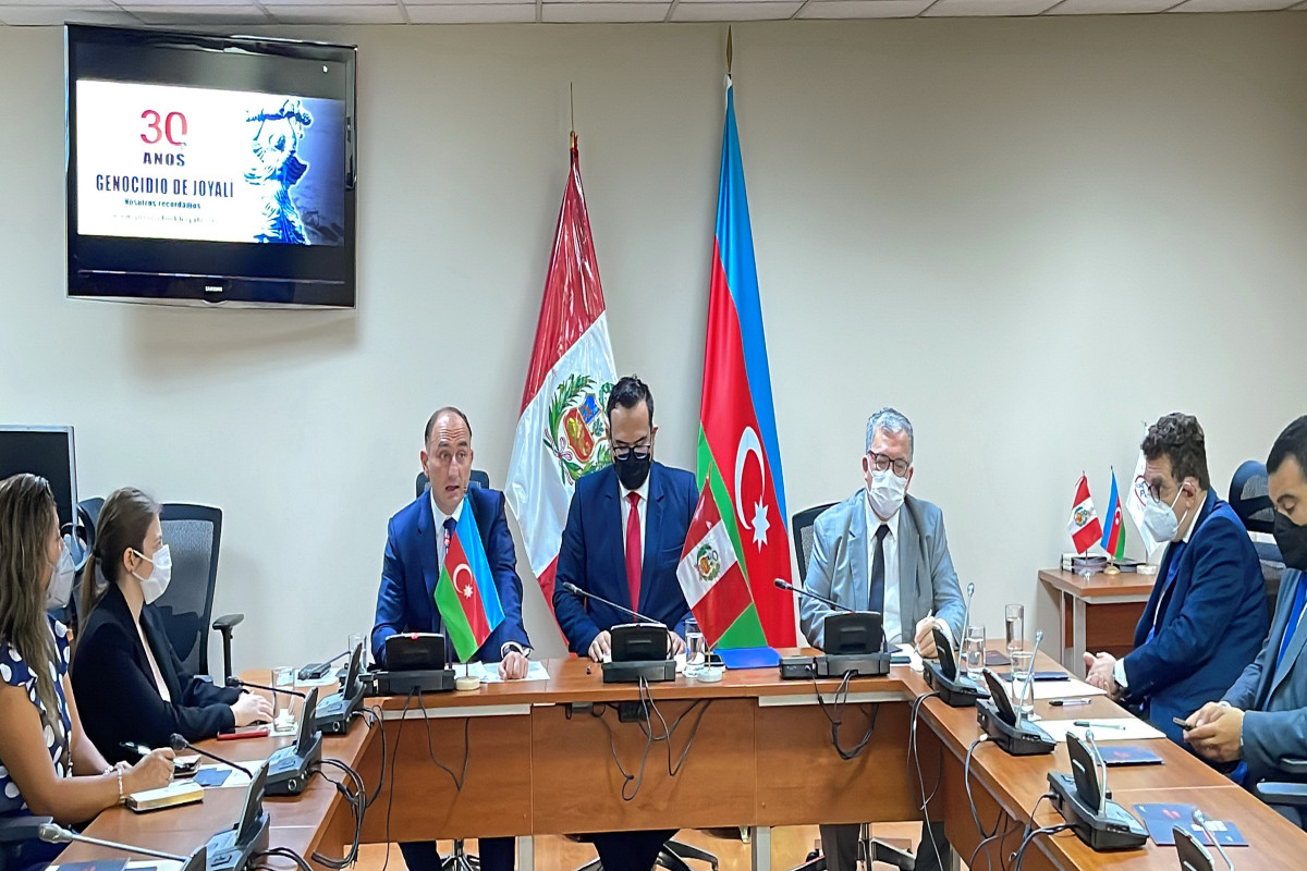 Peru Konqresi Xocalı soyqırımının ildönümü ilə bağlı bəyanat qəbul edib