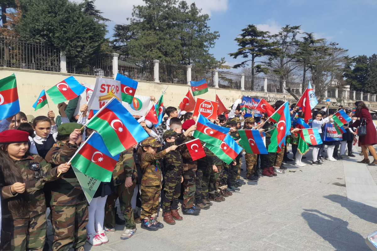 İstanbulda Xocalı soyqırımının ildönümünə həsr olunan aksiya keçirilib