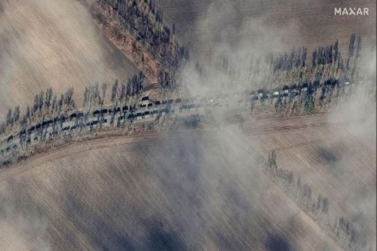 Rusiyanın tank kolonu Kiyevin 64 kilometrliyində müşahidə olunub