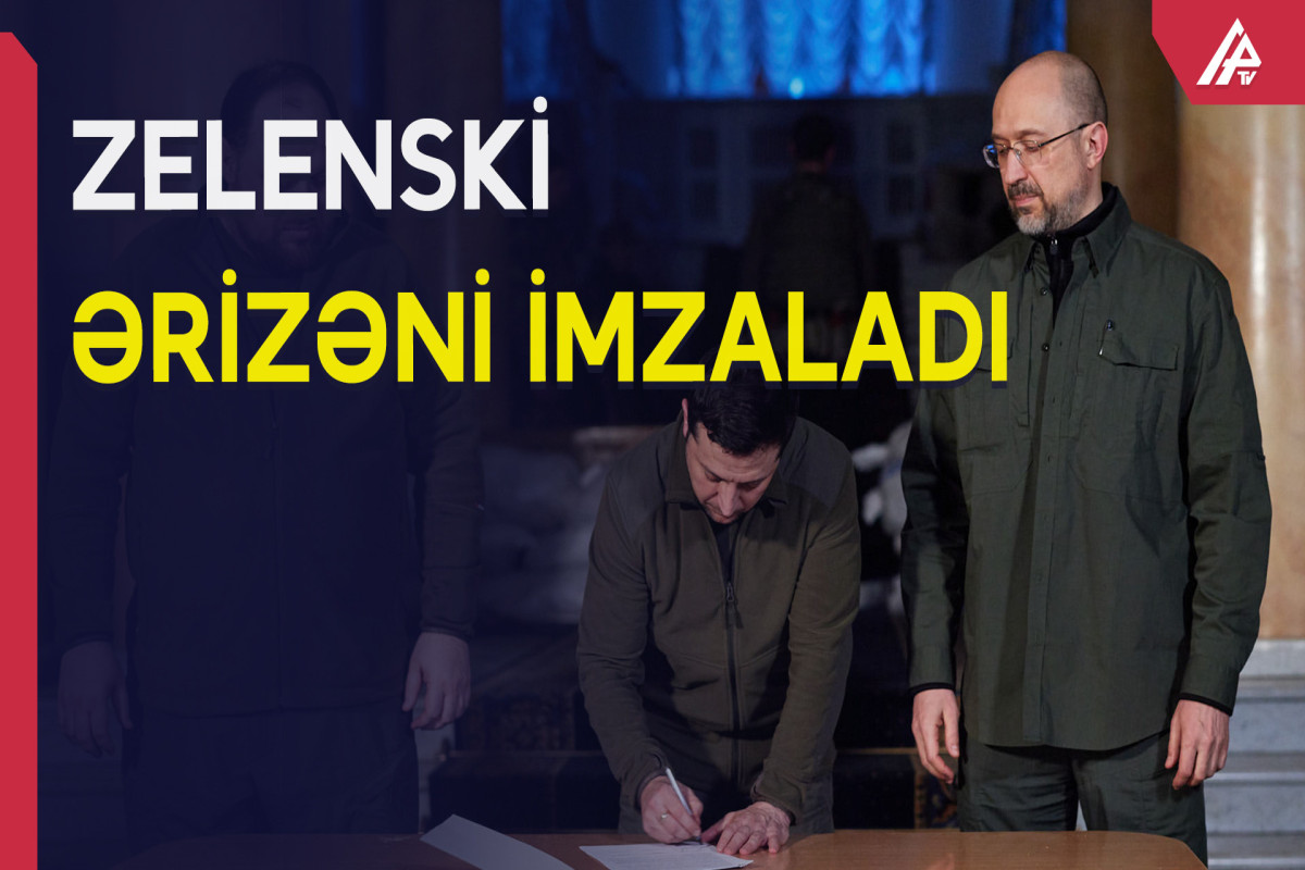 Ali Rada: Zelenski Ukraynanın Aİ-yə üzvlüyü üçün müraciət ərizəsini imzalayıb  - VİDEO 